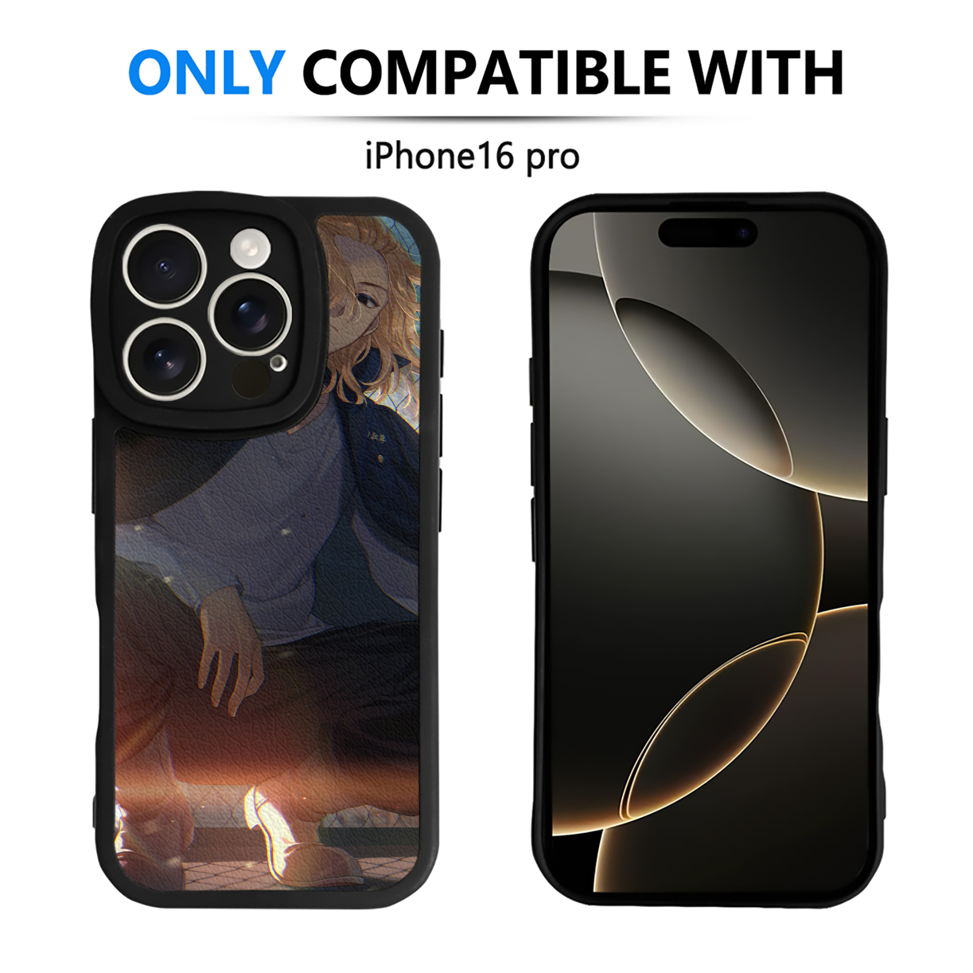 （画像用） 東京リベンジャーズ Tokyo Revengers 【iPhone 16シリーズ対応】シリコンスマホケース（レザー調） 材質：シリコン